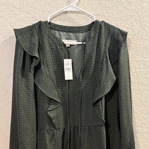 Loft Flutter Sleeve Dress, New with Tags